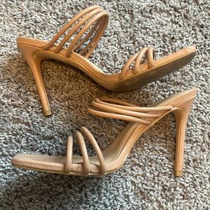 Strappy Square Toe Stilletos